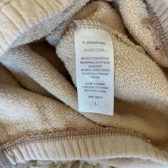 n:PHILANTHROPY Two-Tone Sweatshirt in Beige and Cream - Picture 5 of 8